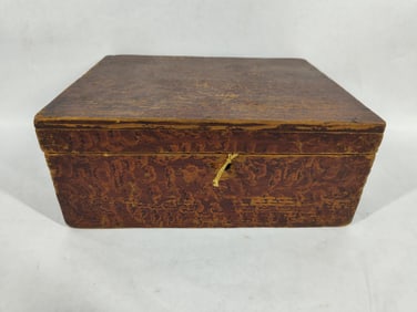 19th Century Grain Painted Document Box