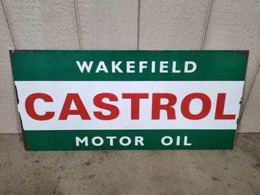 SSS Wakefield Castrol Motor Oil Painted sign