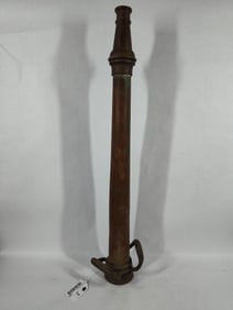 Large Copper and Brass Fire Brigade Hose Nozzle