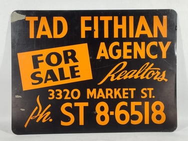 DST Realtor, Moving and Storage Sign - Tad Fithian Realtor & J.V. McNicholas Moving