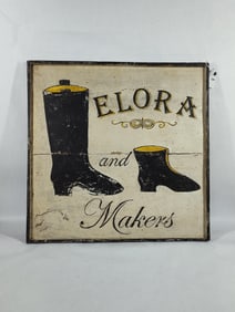 Elora Shoemakers Hand Painted Sign