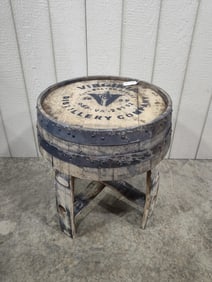 Reclaimed Barrel Side Table