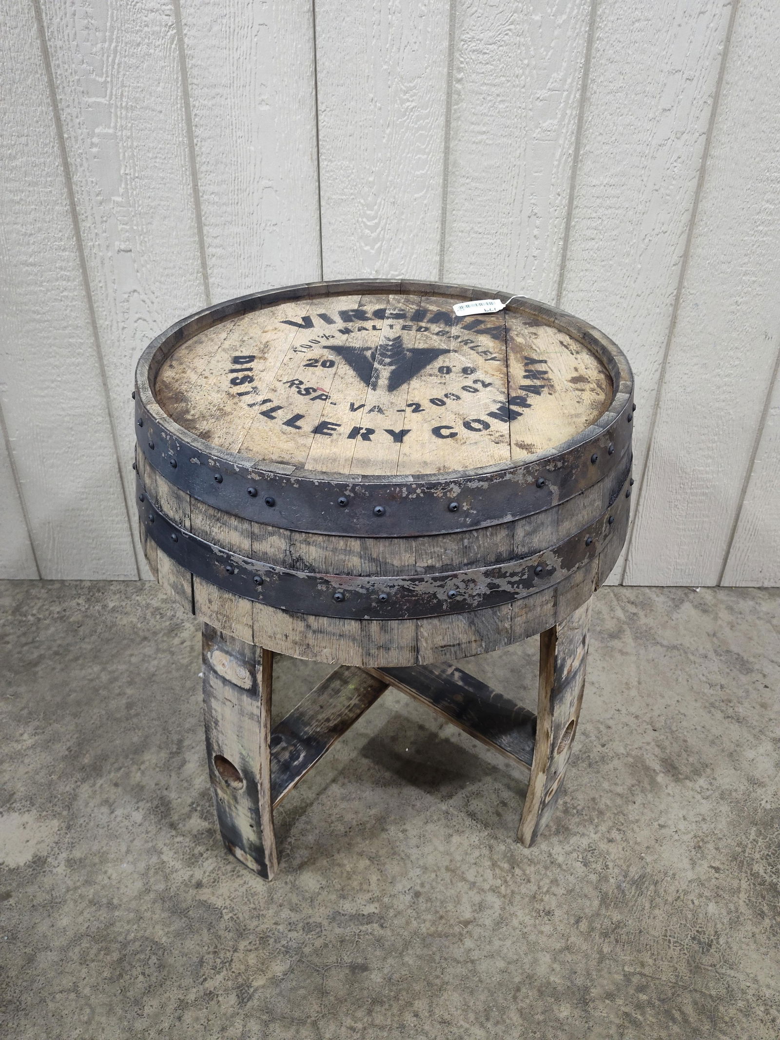 Reclaimed Barrel Side Table (1 of 6)