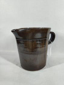 Glazed Stoneware Pitcher