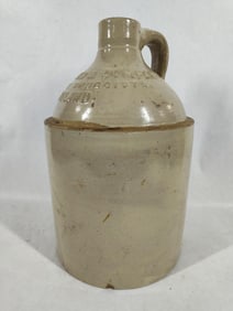 Strong, Cobb & Company Wholesale Druggist 1 gal.  Stoneware Crock Jug Cleveland Ohio