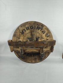 Reclaimed Barrel Wall Shelf