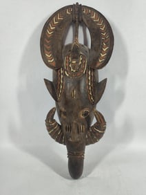 Authentic African Senufo Tribal Mask