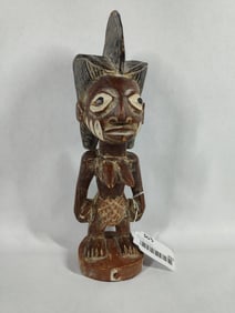African Carved Yoruba Ibeji Woman