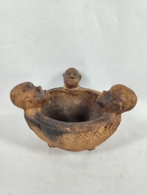 African clay/pottery hand crafted bowl