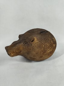 Handmade African Clay Hippo