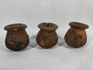 African Terracotta Tribal Artifact Pots