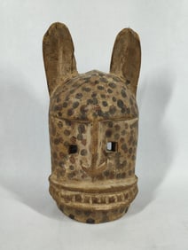 African Dogon Leopard hand crafted ceremonial culture wood mask