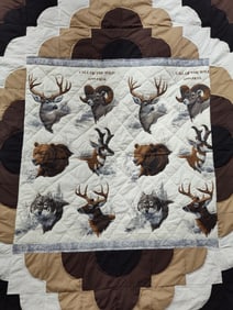 Wildlife Handmade Amish Quilt