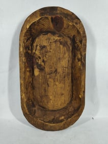 Hand Carved Wooden Dough Bowl