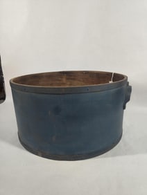 Large Blue Painted Dry Measure
