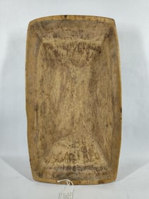 Mustard Yellow Hand Carved Trencher