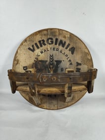 Reclaimed Barrel Wall Shelf
