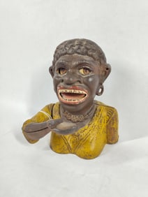 Original Cast Iron Dinah Black Americana Coin Bank