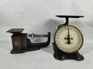 Antique Family 24# and Triner Postal Scales lot of 2`