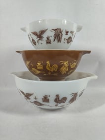 Early American Pyrex Cinderella Mixing Bowls