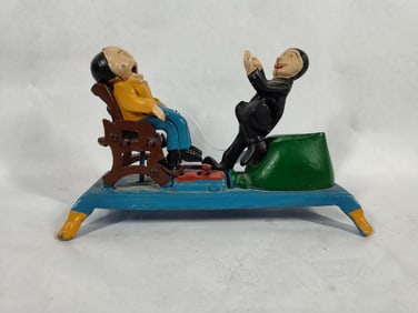 Cast Iron Dentist/Patient Mechanical Bank