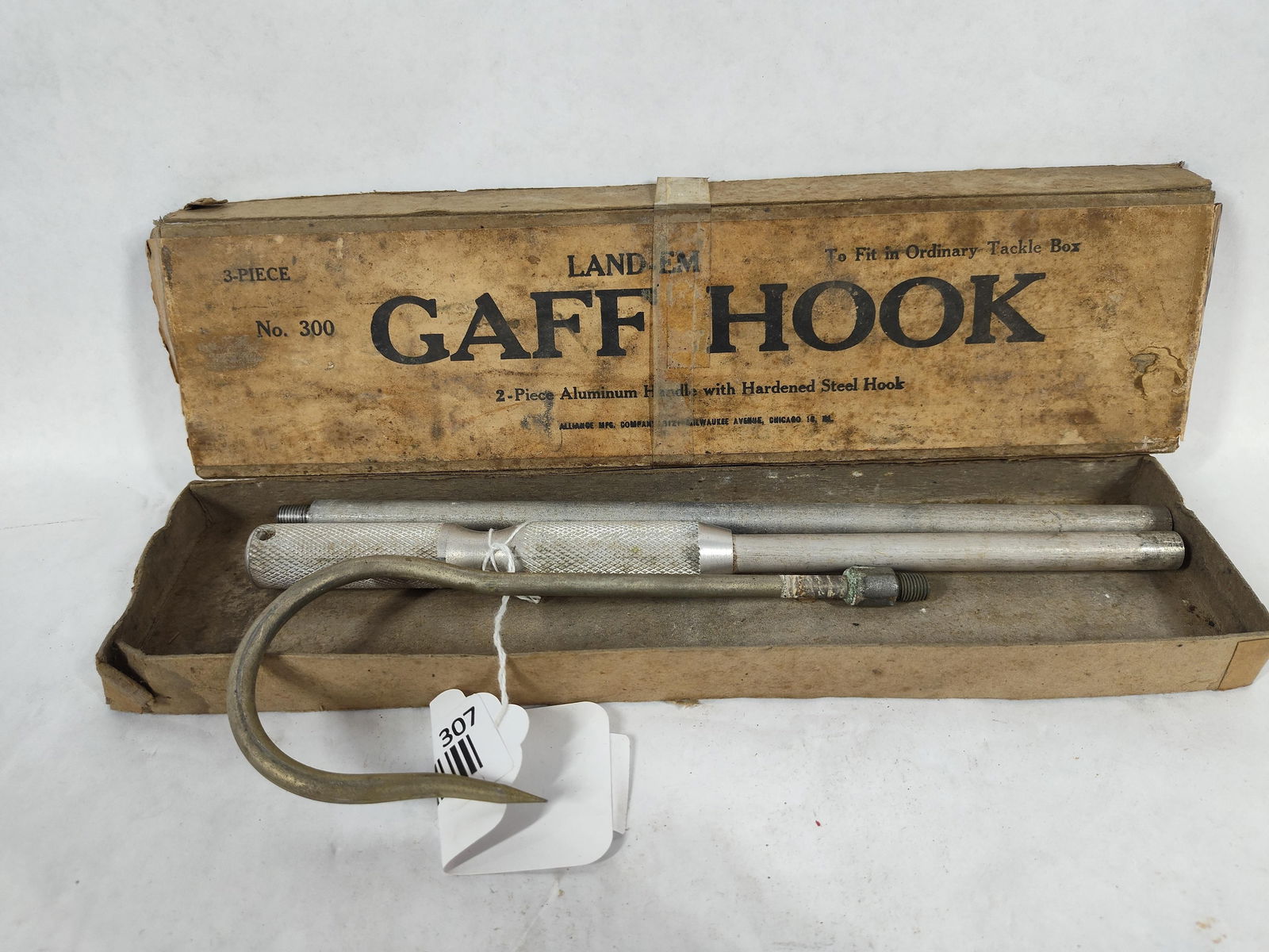 Land Gaff Hook No. 300 in Original packaging Allmange Mfg. Co. Chicago Il. (1 of 4)