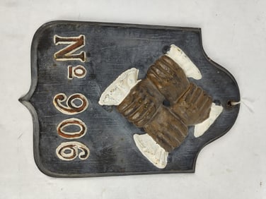 United Firemen's Insurance Co. of Philadelphia Cast Iron Fire Mart No. 906 Plaque