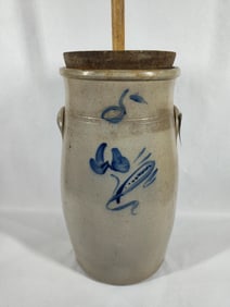 5 Gallon Decorated Butter Churn