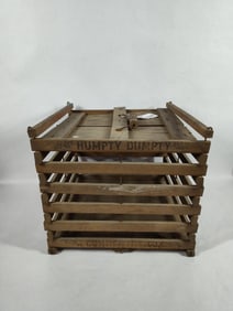 Primitive Wood Lidded Egg Carrier
