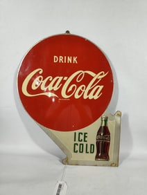 Double Sided Coca Cola Tin Sign