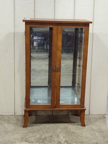 Mid Century Modern Mirrored Curio Cabinet