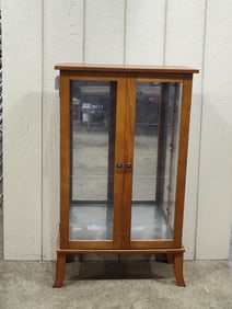 Mid Century Modern Mirrored Curio Cabinet