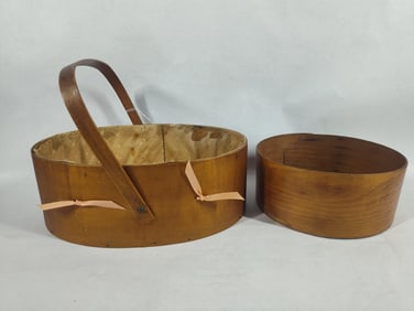 Shaker Sewing Basket & Bentwood Pantry Box