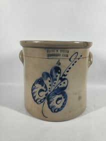 Frank B Norton Decorated Crock