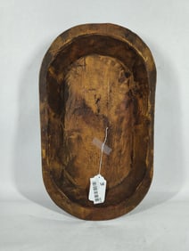 Hand Carved Wooden Dough Trough