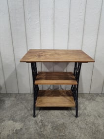 Singer Cast legs base Shelved Table