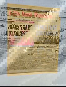 1944 New York Journal Russian Headline Paper