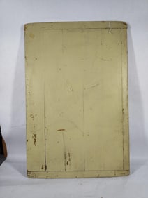 Pale Yellow Painted Primitive Cutting Board