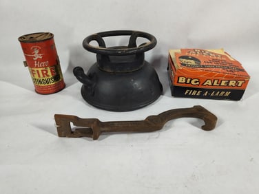 Big Albert Fire Alarm, And Fireman Tooling