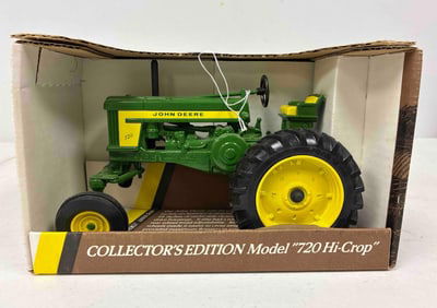 Ertl John Deere 1957 Model 720 WF Hi Crop Collector Edition Tractor Blue print Replica