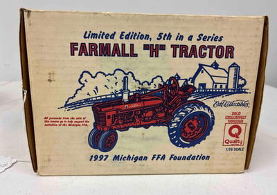 Ertl Farmall H NF Limited Edition 5th in Series 1997 Mich. FFA Special Edition Tractor
