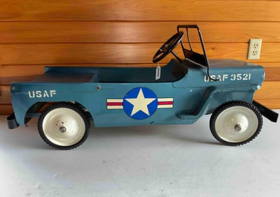 Vintage Hamilton US Air Force USAF 3521 Jeep Pedal Car
