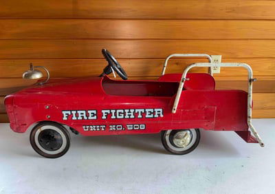 Vintage AMF Fire Fighter Unit No. 508 Pedal Car