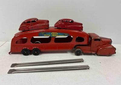 Marx Pressed Steel Deluxe Auto Transport Truck