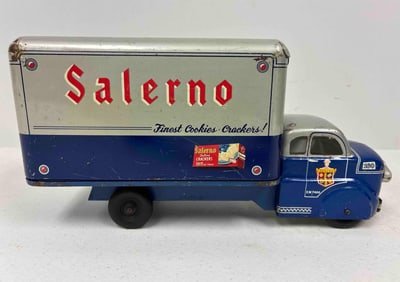 Marx Vintage Salerno Tin Litho Box Van Delivery Truck