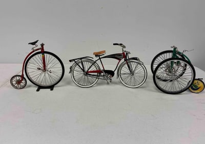 Miniature Schwinn and Old Style Bicycles