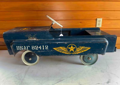 Hamilton Steel Products USAF Jeep Pedal Car
