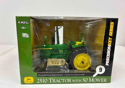 Ertl John Deere Precision Key Series No. 9 NF 2510 Tractor w/ 50 Mower