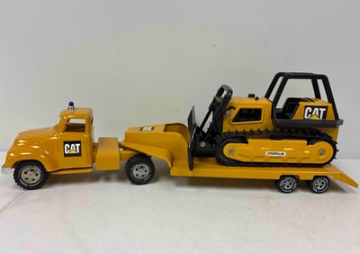 Tonka Caterpillar Semi and Dozer