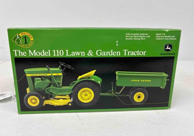 Ertl John Deere Model 110 Lawn & Garden Tractor w/ Trailer Precision Lawn and Garden No. 1